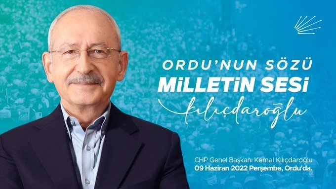 Kılıçdaroğlu, 9 Haziran'da Ordu'da Kılıçdaroğlu, 9 Haziran'da Ordu'da