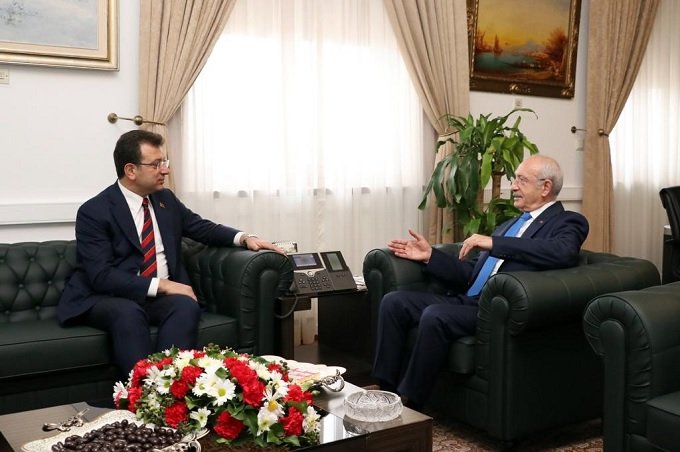 Kılıçdaroğlu, İBB Başkanı Ekrem İmamoğlu'nu kabul etti