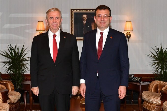 Mansur Yavaş ve Ekrem İmamoğlu Ankara'da bir araya geldi Mansur Yavaş ve Ekrem İmamoğlu Ankara'da bir araya geldi