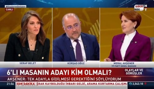Meral Akşener'den Erdoğan'a; seçim kararını alsın biz de Pazartesi adayımızı açıklayalım'