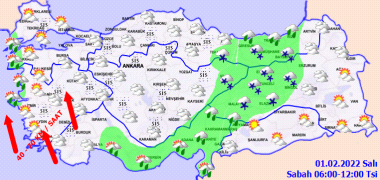 Meteoroloji uyardı; Hava sıcaklıklarının ülke genelinde 1 ila 3 derece artacağı tahmin edilirken yoğun yağış, buzlanma ve don olacak Meteoroloji uyardı; Hava sıcaklıklarının ülke genelinde 1 ila 3 derece artacağı tahmin edilirken yoğun yağış, buzlanma ve don olacak