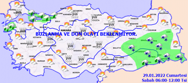 Meteoroloji uyardı; 'Ülke genelinde buzlanma ve don ile birlikte yer yer sis ve pus olacak' Meteoroloji uyardı; 'Ülke genelinde buzlanma ve don ile birlikte yer yer sis ve pus olacak'