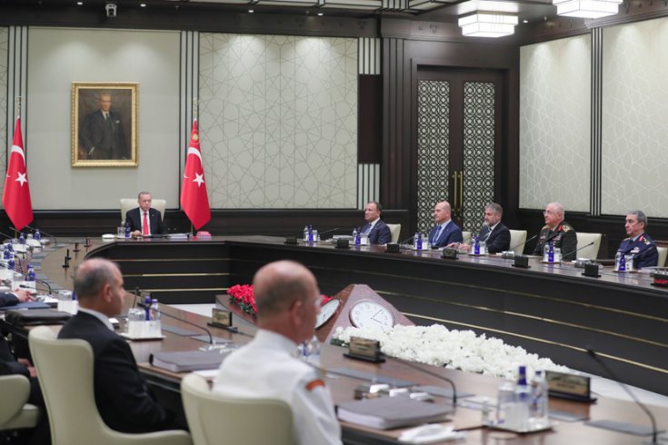 Millî Güvenlik Kurulu, AKP Genel Başkanı ve Cumhurbaşkanı Erdoğan başkanlığında toplandı Millî Güvenlik Kurulu, AKP Genel Başkanı ve Cumhurbaşkanı Erdoğan başkanlığında toplandı