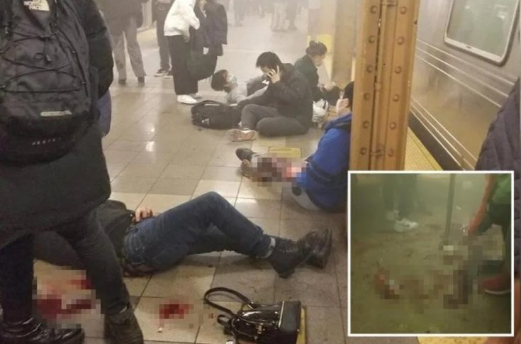New York metrosunda silahlı saldırı: 16 kişi yaralandı New York metrosunda silahlı saldırı: 16 kişi yaralandı