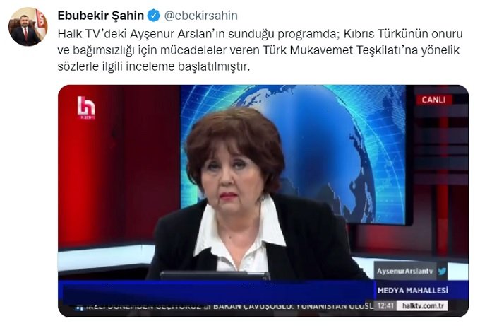 RTÜK. Halk TV’deki Ayşenur Arslan’ın sunduğu programa inceleme başlattı