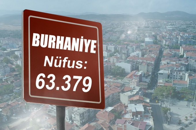 Türkiye'nin en çok rağbet gören ilçesi Burhaniye'nin 2021 nüfusu belli oldu