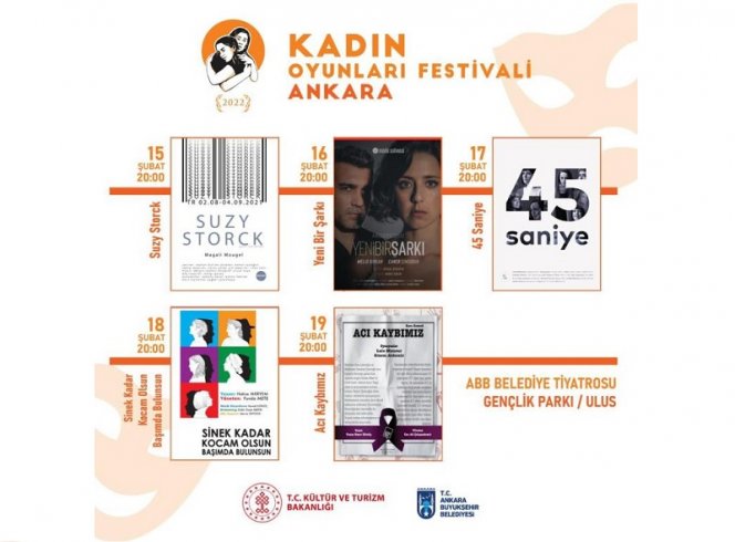 Türkiye’nin ilk ve tek ‘kadın’ temalı tiyatro festivali olan 'Kadın Oyunları Festivali' Ankara Büyükşehir Belediyesinin ev sahipliğinde başlıyor