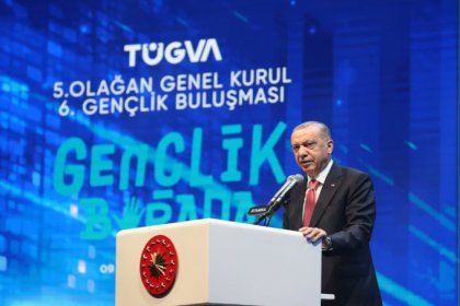 Erdoğan, TÜGVA 5. Olağan Genel Kurulunda; 'Yolsuzlukların olmadığı, rüşvetin olmadığı, yoksulluğun Allah’ın izniyle olmayacağı bir Türkiye’yi biz hallederiz'