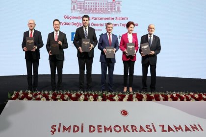 Altılı Masa, 156 Sayfalık Güçlendirilmiş Parlamenter Sistem Anayasa değişikliği önerisini açıkladı