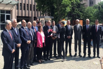 CHP heyeti, SADAT hakkında suç duyurusunda bulundu