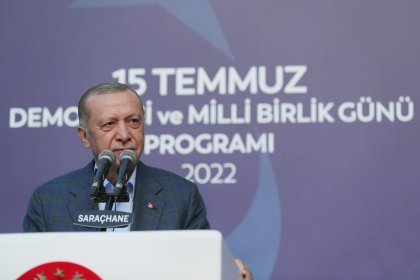 Erdoğan, 15 Temmuz kalkışmasının 6. yılında Saraçhane'den 6'lı masaya; 6'lı masada şehitlerimizin esamesi okunuyor mu?