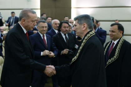 Erdoğan, Anayasa Mahkemesi Üyesi İnce’nin yemin törenine katıldı