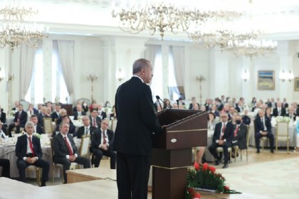 Erdoğan Çankaya'da Büyükelçilere seslendi; Çevremizde barış ve iş birliği kuşağı oluşturma anlayışıyla hareket ediyoruz