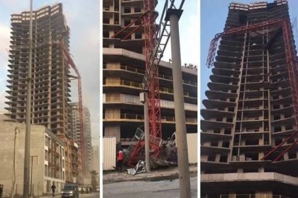 İzmir Bornova'da vinç devrildi: 6 kişi öldü