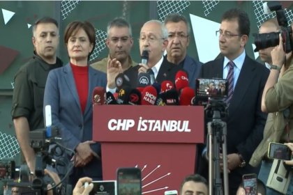 Kılıçdaroğlu; 'Canan cesurdur, Canan yüreklidir, Canan bizimdir. Herkes duysun! Buradan duyuyorum 21 Mayıs mitinginin adresi Bursa değil İstanbul'