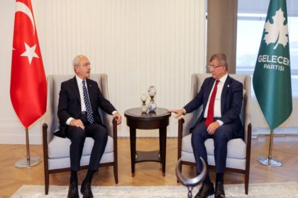 Kılıçdaroğlu, Gelecek Partisi Genel Başkanı Ahmet Davutoğlu’nu ziyaret etti