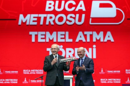 Kılıçdaroğlu, İzmir Buca metrosu temel atma töreninde konuştu; Hedef iktidar, halkın iktidarı, halkın; milletin iktidarı!
