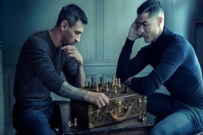 Messi ve Ronaldo'nun satranç oynadıkları fotoğraf gündem oldu