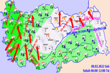 Meteoroloji uyardı; Türkiye genelinde kuvvetli yağış ve kuvvetli rüzgar var