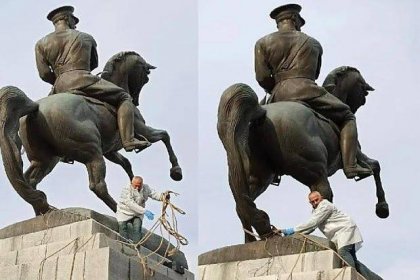 Samsun’da Atatürk anıtına çirkin saldırı!