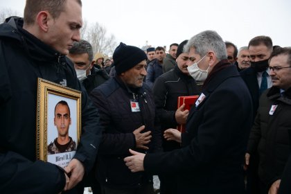 Şehit Özel Harekat Polisi Birol İli memleketi Erzurum'da son yolculuğuna uğurlandı