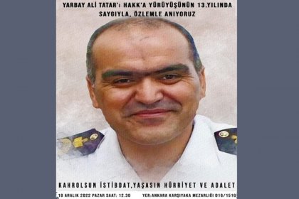 Yarbay Ali Tatar ölümünün 13. yılında mezarı başında anılacak