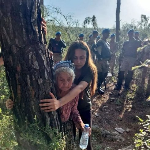 Akbelen Ormanı'nda Limak jandarma denetiminde ağaç kesmeye devam ediyor Akbelen Ormanı'nda Limak jandarma denetiminde ağaç kesmeye devam ediyor