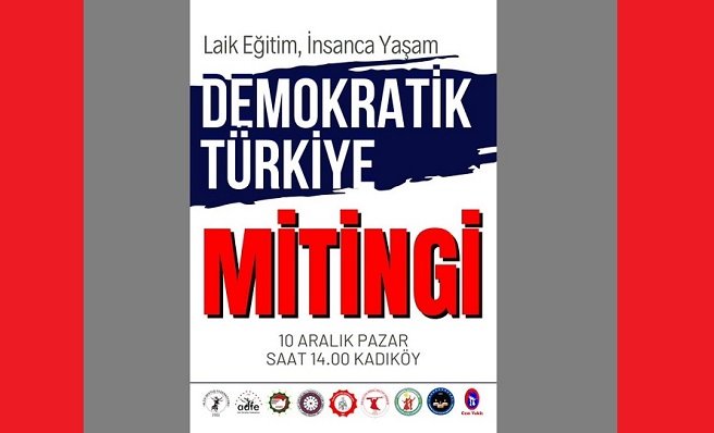 Alevi Dernekleri 10 Aralık'ta İstanbul Kadıköy'de 'Laik Eğitim, İnsanca Yaşam, Demokratik Türkiye' mitingi düzenliyor