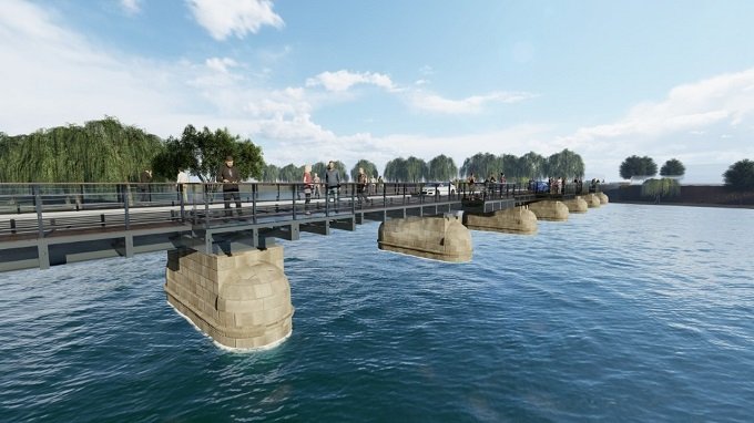 Avanos’ta Asırlık Tarihi Taş Köprü Yenileniyor
