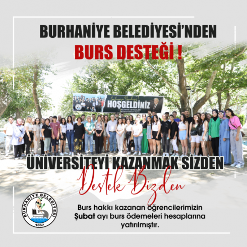 Burhaniye Belediyesi 250 Üniversite öğrencisinin burslarını hesaplarına yatırdı Burhaniye Belediyesi 250 Üniversite öğrencisinin burslarını hesaplarına yatırdı