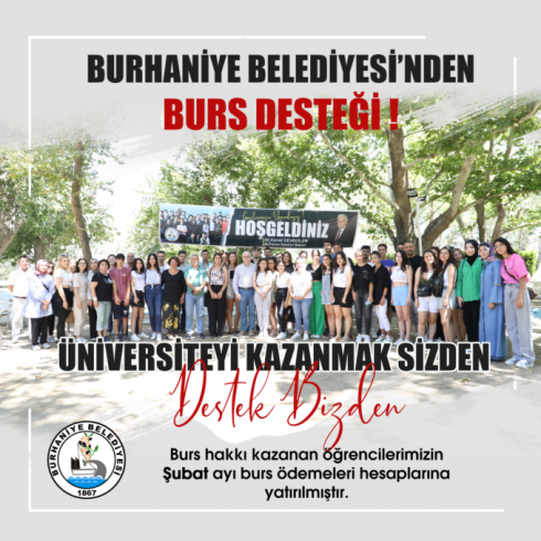 Burhaniye Belediyesi 250 Üniversite öğrencisinin burslarını hesaplarına yatırdı