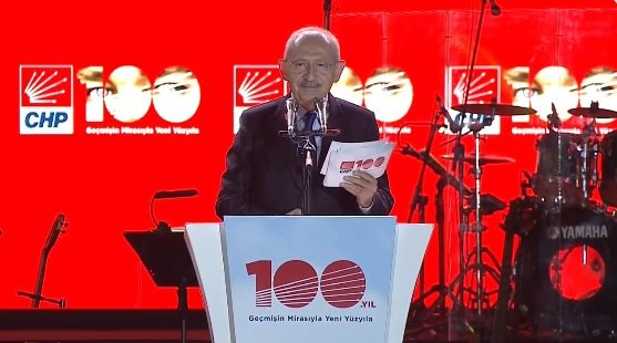 CHP 100. yıl kutlamalarında Genel Başkan Kılıçdaroğlu konuştu
