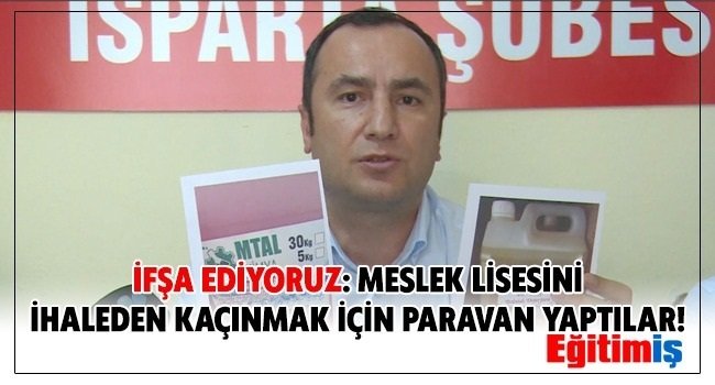 Eğitim -İş Sendikası Genel Başkanı Kadem Özbay; 'Meslek lisesini ihaleden kaçınmak için paravan yaptılar' Eğitim -İş Sendikası Genel Başkanı Kadem Özbay; 'Meslek lisesini ihaleden kaçınmak için paravan yaptılar'