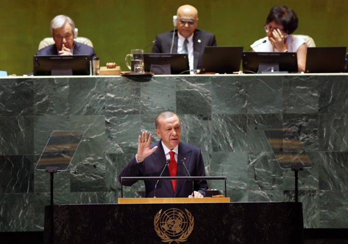 Erdoğan, BM 78. Genel Kurulunda konuştu; dünya 5'ten büyüktür, daha adil bir dünya mümkündür!