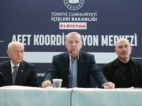 Erdoğan; 'Maraş'ta çadır sayısı 77 bine ulaştı; Maraş'ta 83 bin konut ve 18 bin 681 köy eviyle 'bismillah' diyoruz'