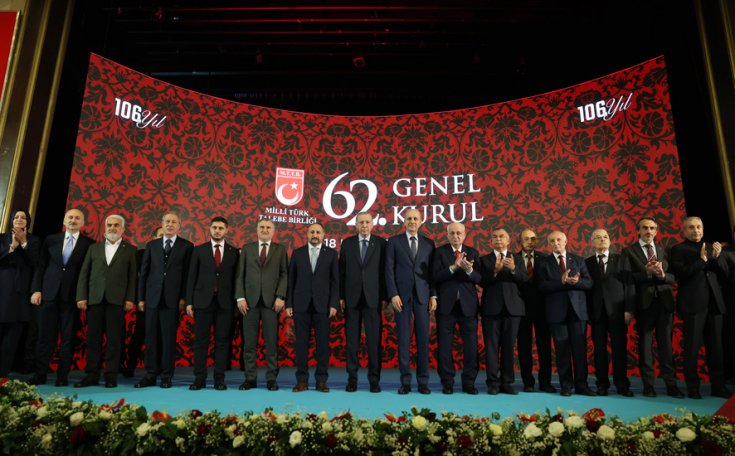 Erdoğan; Millî Türk Talebe Birliği, ülkemiz gençliğinin önünde maziden atiye kurulan bir köprü olmayı sürdürmektedir!