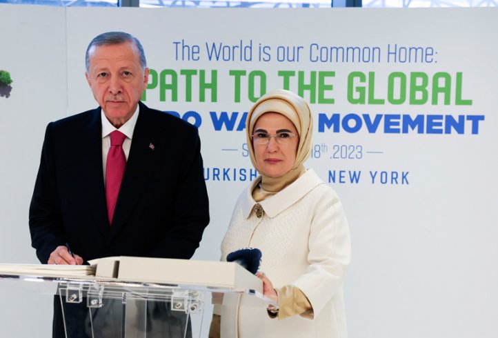 Erdoğan, New York'ta Küresel Sıfır Atık İyi Niyet Beyanı'na ilk imzayı attı