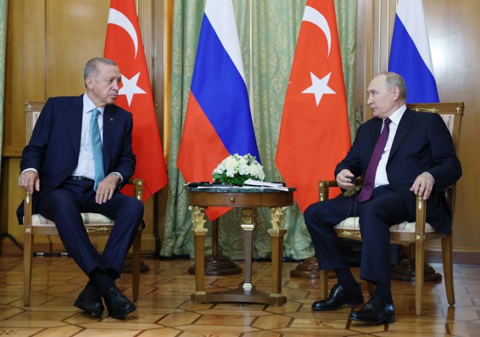 Erdoğan, Rusya Federasyonu Devlet Başkanı Putin ile bir araya geldi