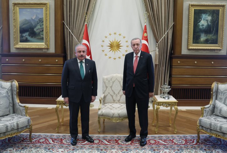 Erdoğan, TBMM Başkanı Şentop’u kabul etti ardından Cumhur İttifakı liderleri ile görüşecek