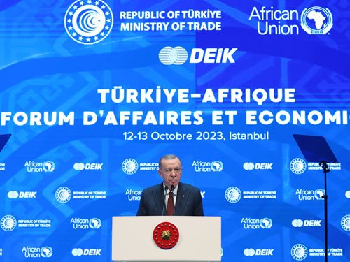 Erdoğan, Türkiye-Afrika 4. İş ve Ekonomi Forumunda konuştu; 'Boko Haram, Eş-Şebab, DEAŞ gibi örgütler sadece birkaç ülkenin sorunu değil, hepimizin ortak düşmanıdır'