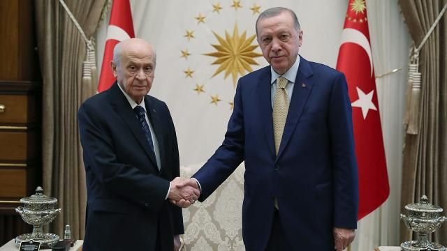 Erdoğan ve Bahçeli Beştepe'de görüşecek