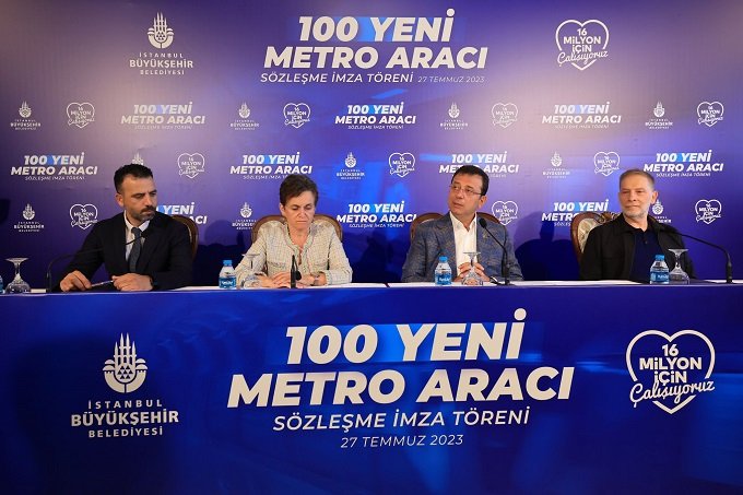 İBB, Kadıköy-Sabiha Gökçen Havalimanı metro hattı filosuna eklenecek 100 yeni araç için imza attı