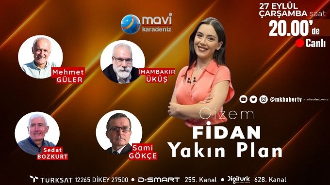 İmambakır Üküş, 27 Eylül'de Mavi Karadeniz TV canlı yayınına katılacak