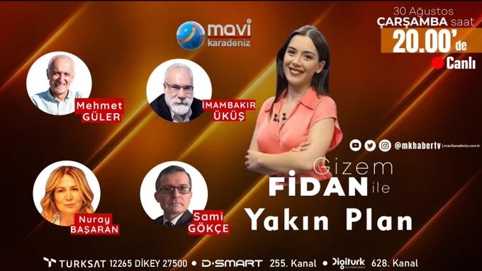 İmambakır Üküş, 30 Ağustos'ta Mavi Karadeniz TV canlı yayınına katılacak