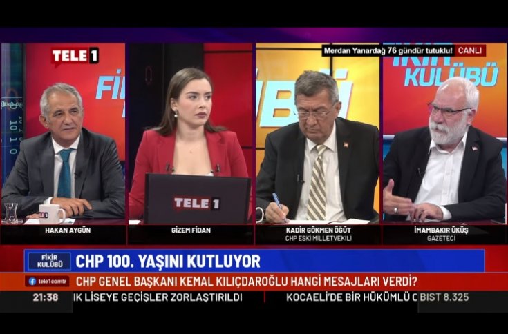 İmambakır Üküş; Tele1 TV canlı yayınında; Mustafa Kemal Atatürk'ün izinde olunsa bugün karşı devrimciler olmazdı!