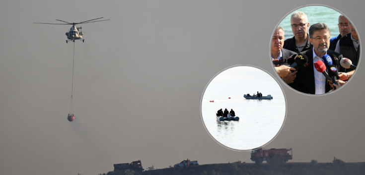 İzmir'de yangına müdahale ederken düşen helikopter kazasında üç kişi aranıyor