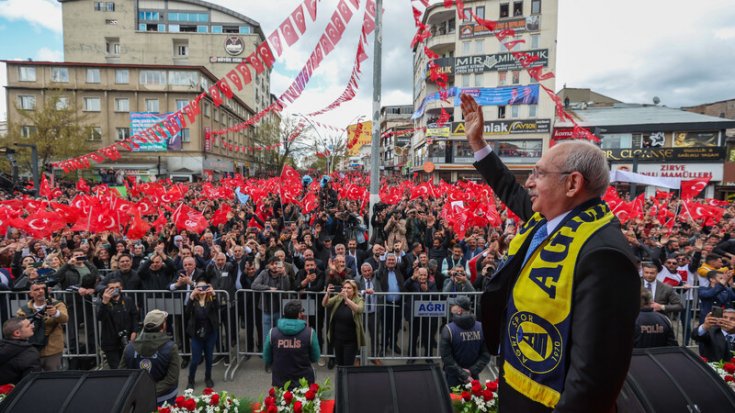 Kılıçdaroğlu Ağrı mitinginde konuştu: 'Onlar vatandaş için değil, beşli çeteler için çalışıyorlar. Kaçırdıkları 418 milyar doları son kuruşuna kadar getireceğim'