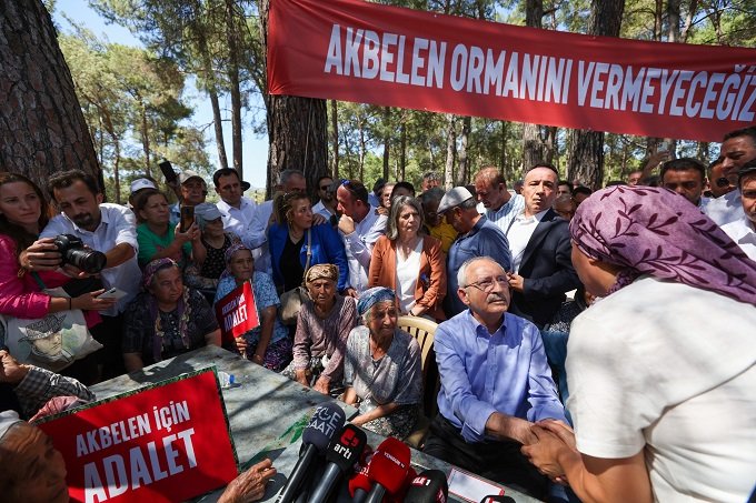 Kılıçdaroğlu, dayanışma için gittiği #AkbelenOrmanı direniş alanında konuştu: Boşuna mı 'bu Beşli Çeteler bu milletin kanını emiyor' diyordum?
