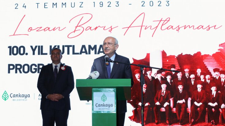 Kılıçdaroğlu, Lozan Barış Antlaşmasının 100. Yıl Kutlama Programında konuştu