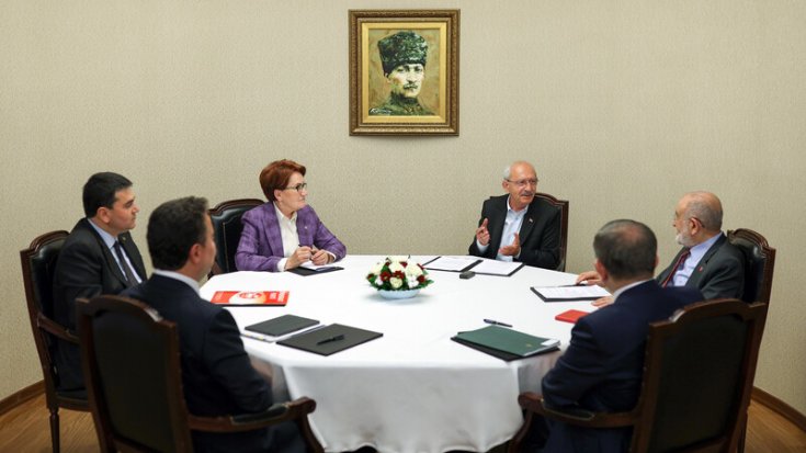 Kılıçdaroğlu, Millet İttifakı liderleri ile bir araya geldi